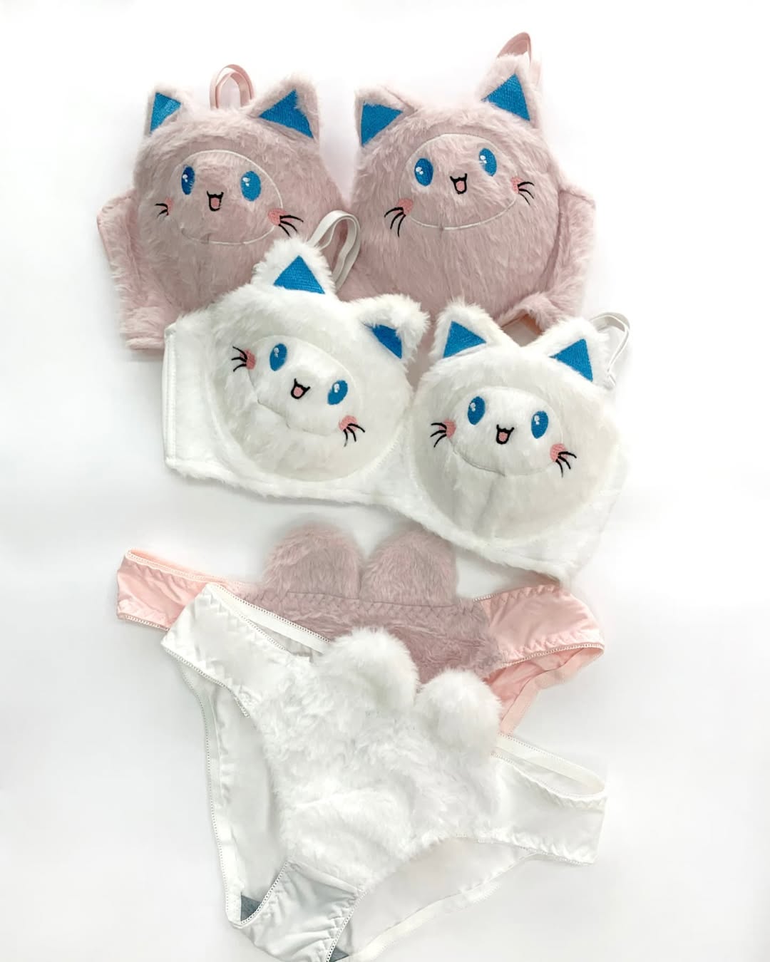 Kitty Anime Plush Lingerie Set