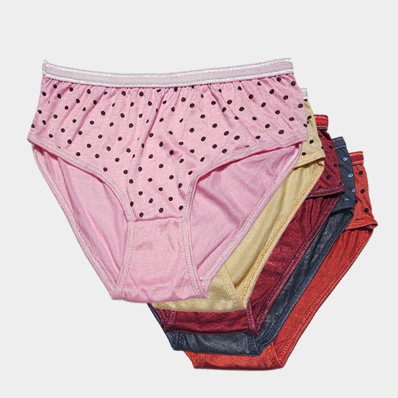 Pack of 5 Polka Dot Cotton Briefs