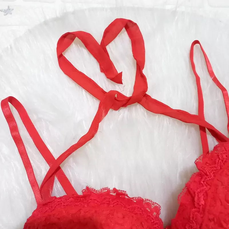 Front Open Push Up Bra & Panty Set