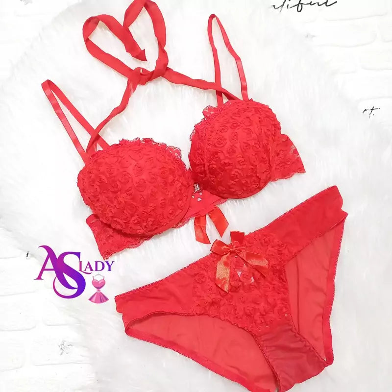 Front Open Push Up Bra & Panty Set