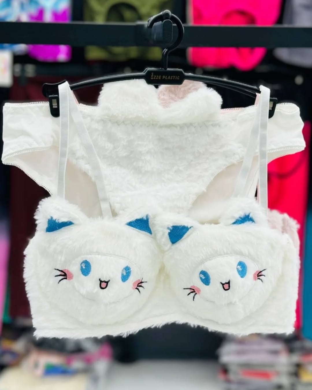 Kitty Anime Plush Lingerie Set