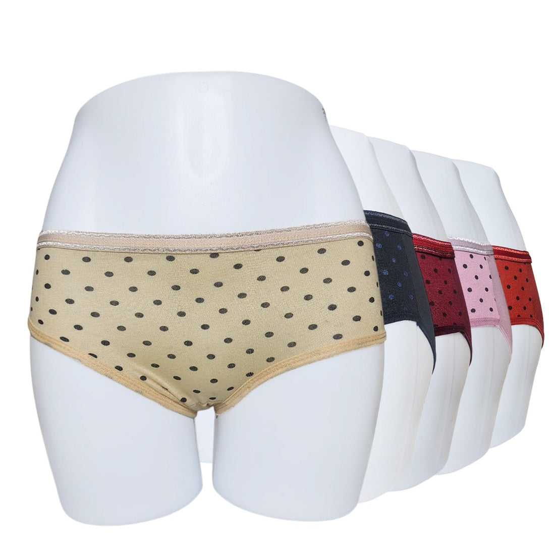 Pack of 5 Polka Dot Cotton Briefs