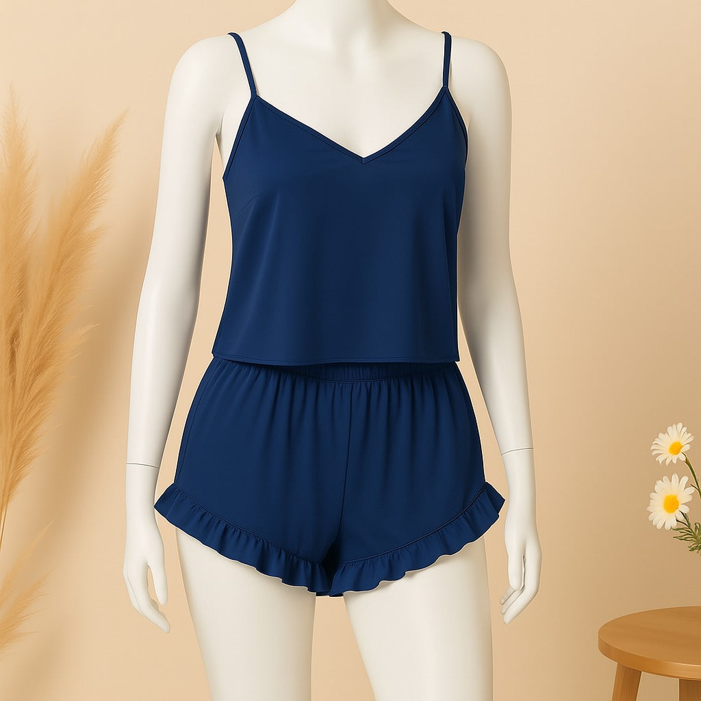 Silk Cami & Short Nighty Set
