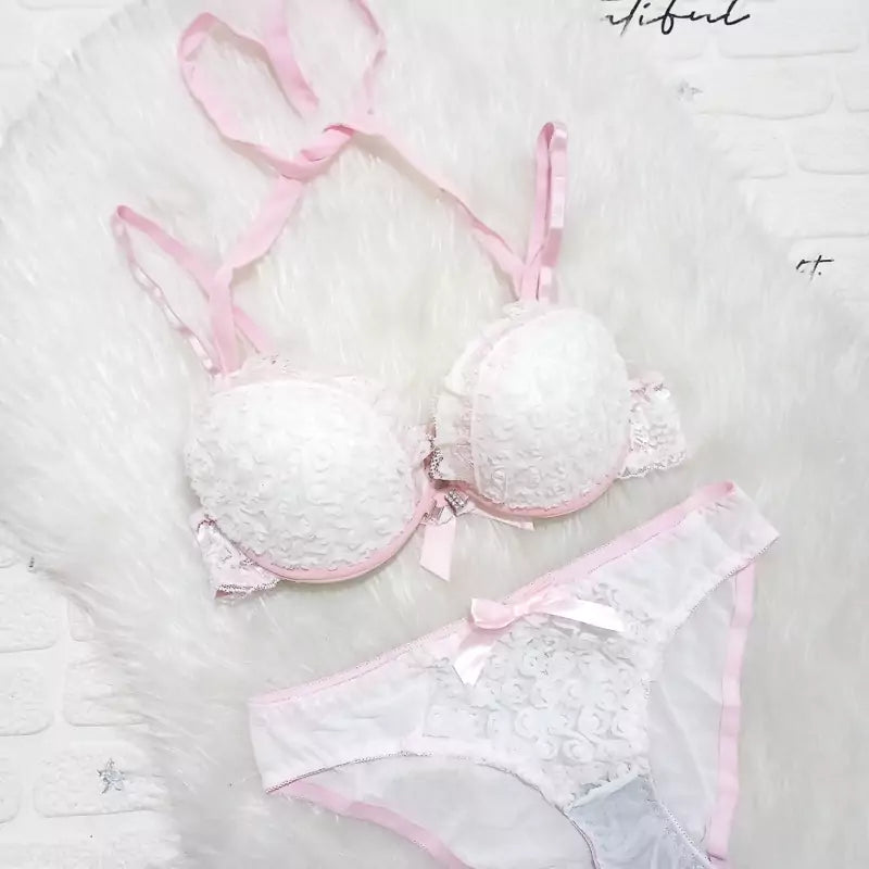Front Open Push Up Bra & Panty Set