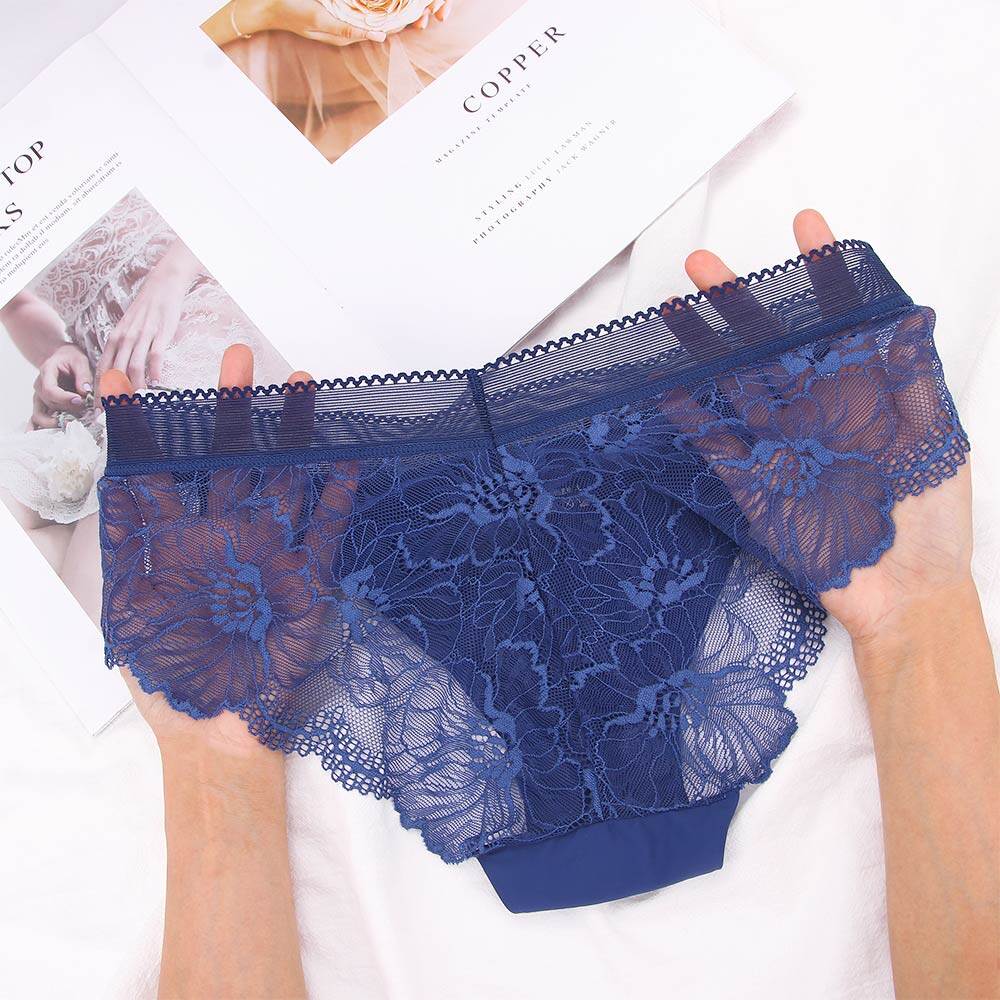 Pack of 3 Lace See-Through Panties