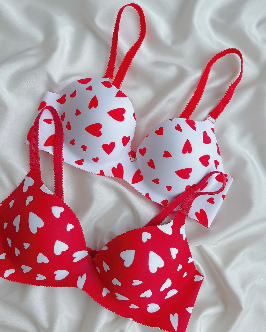 (36-42)B Seamless Heart Design Soft Push-up Bra 68971(169)^